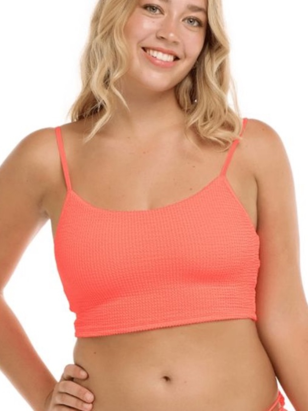 Eidon Surf | Selena cropped bikini top in sorbet